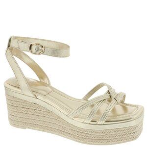 Vince Camuto Loressa Platform Wedge Sandal Gold Size 9